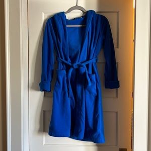 Kids’ Hooded Robe—Land’s End—Size 12–Blue